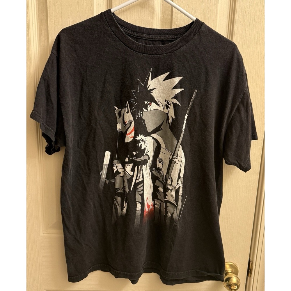 Naruto‎ Shippuden Collection Men's Short Sleeve T-Shirt Black Large